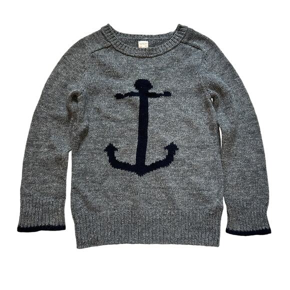 Crewcuts Grey Anchor Sweater 4-5Y - Picture 1 of 5